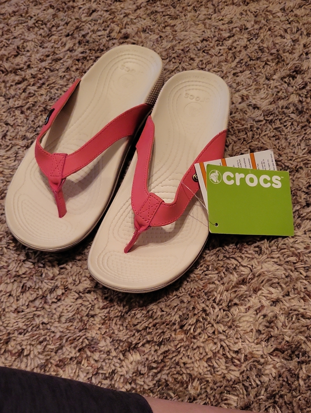 Retired Ella CROCS NWT Poppy& Mushroom Color Sz 8